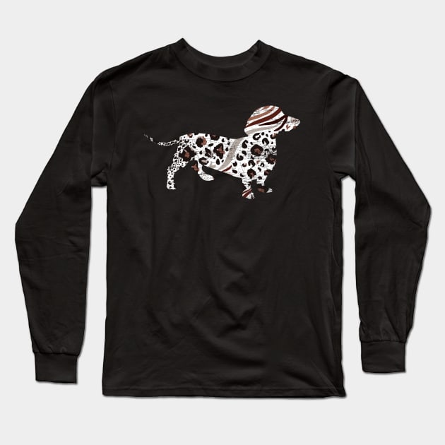 Leopard Wiener Dog Long Sleeve T-Shirt by ShirtsShirtsndmoreShirts